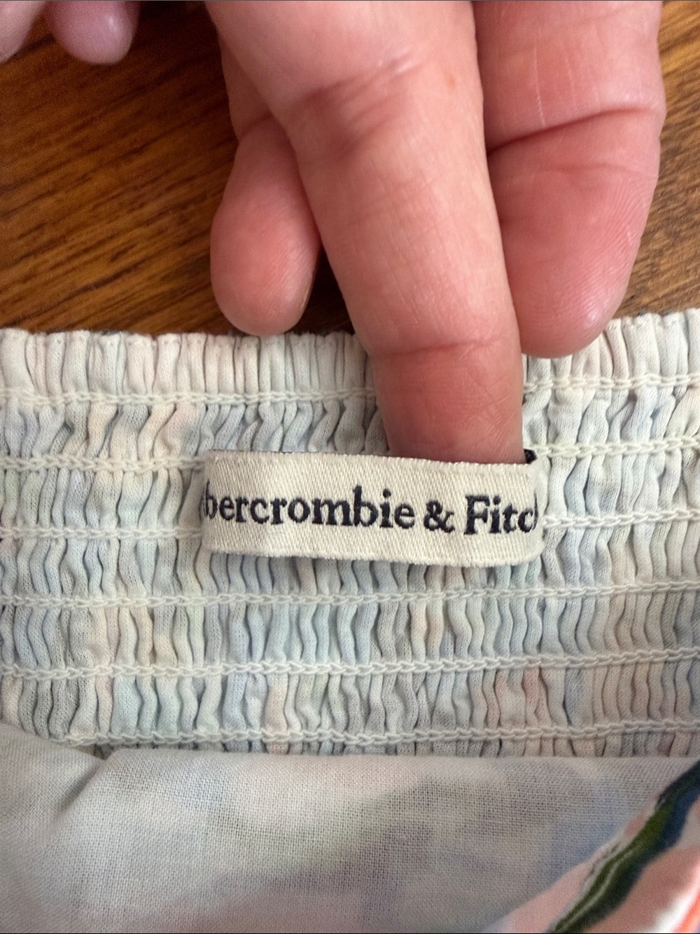 Abercrombie & Fitch Floral Puff Sleeve Crop Top Size Small Cottagecore - Picture 2 of 7
